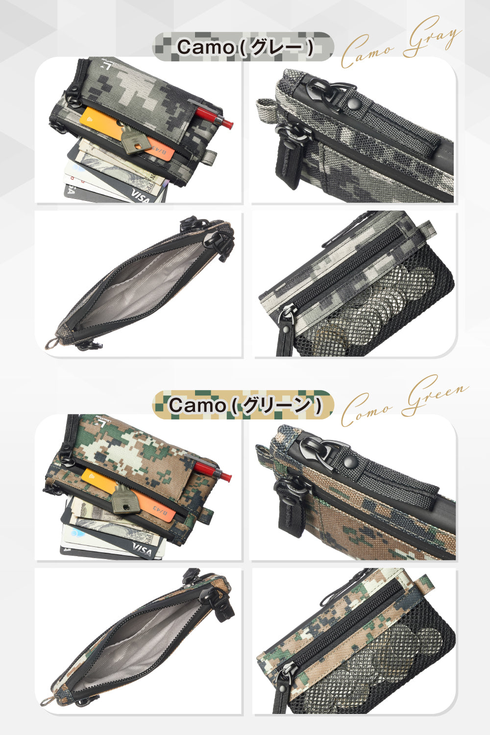 MINISAFE®︎ ミニセフ ミニマム防犯デザイン×スキミング防止 ミニ 財布 トラベルウォレット メンズ レディース 薄型 海外旅行 防犯 撥水 キーチェーン付き(新素材モデル)