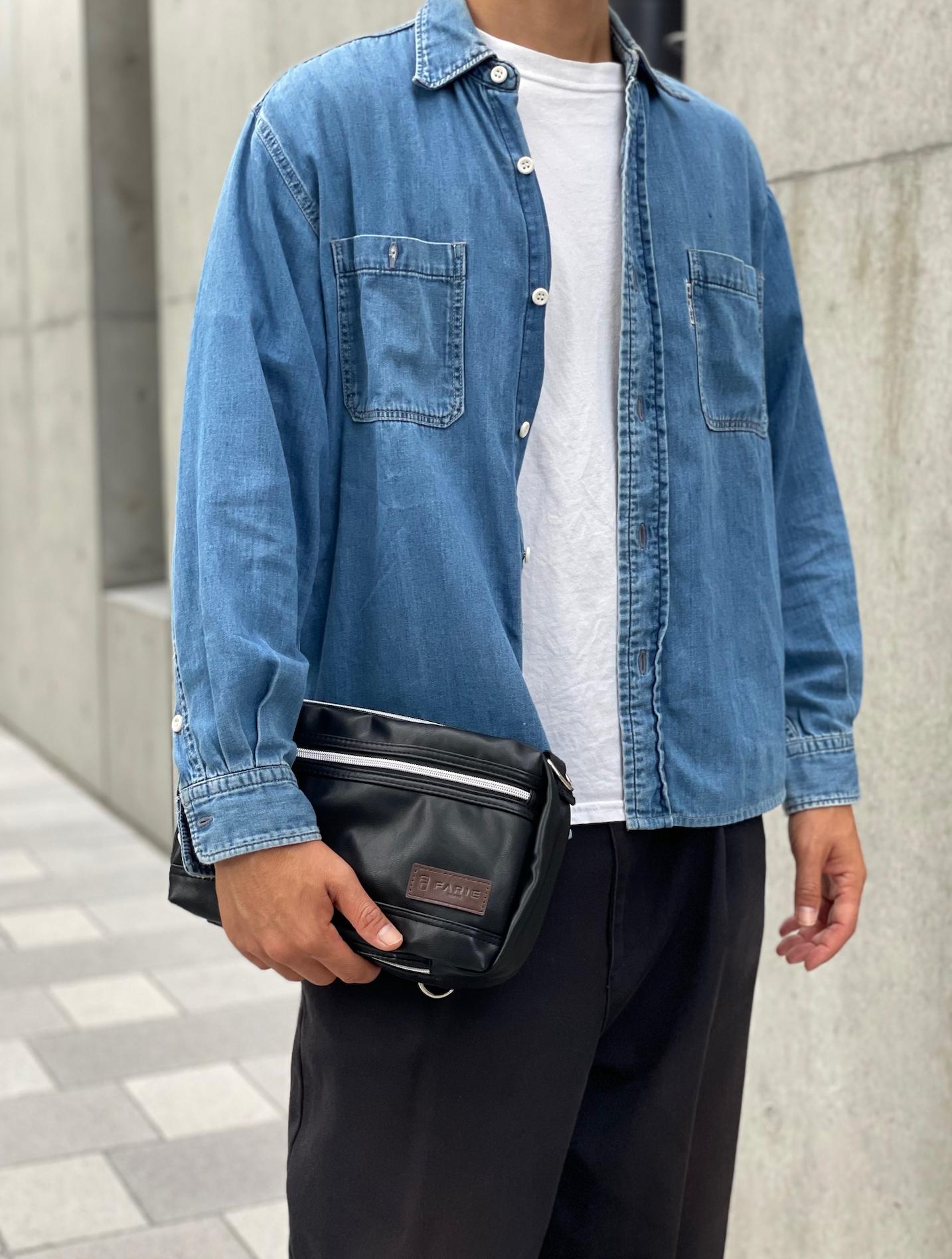 3NOVA（スリノバ）"3WAY仕様×PUレザー" ボディバッグ メンズ 斜め掛けバッグ FARIE